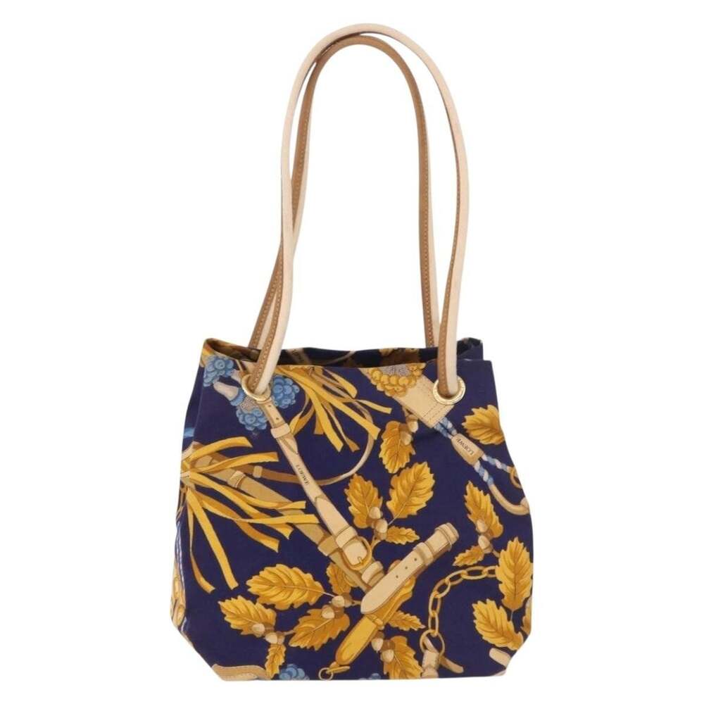 Loewe Canvas Shoulder Bag Blue